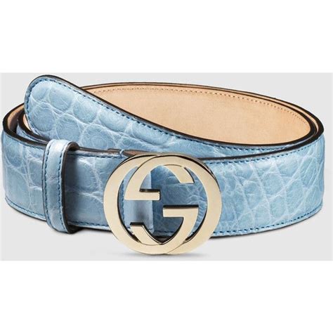 gucci mens buckle crocodile|Crocodile belt with interlocking G buckle .